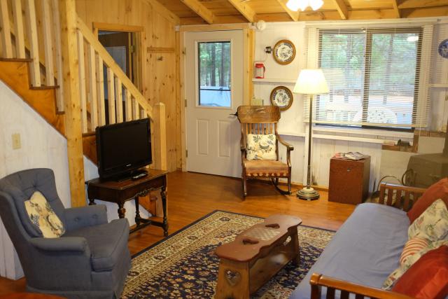 Living Room with Ceiling Fans
