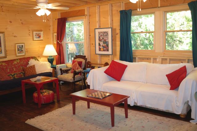 Living Space with Ceiling Fans