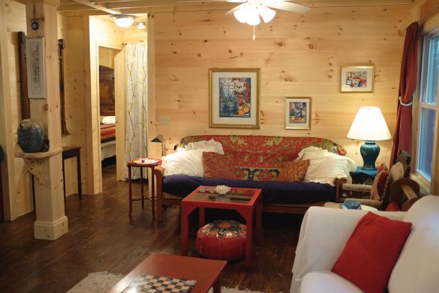 Living Space with Ceiling Fans