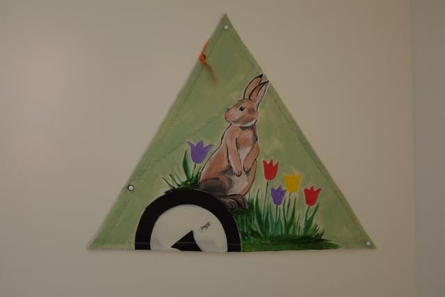 Peter Rabbit Painted on a Sail